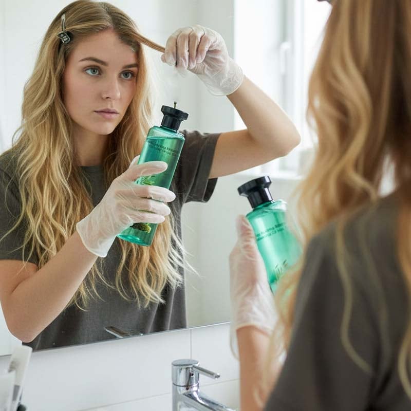 Long-Lasting Botanical Essential Oil Hair Dye