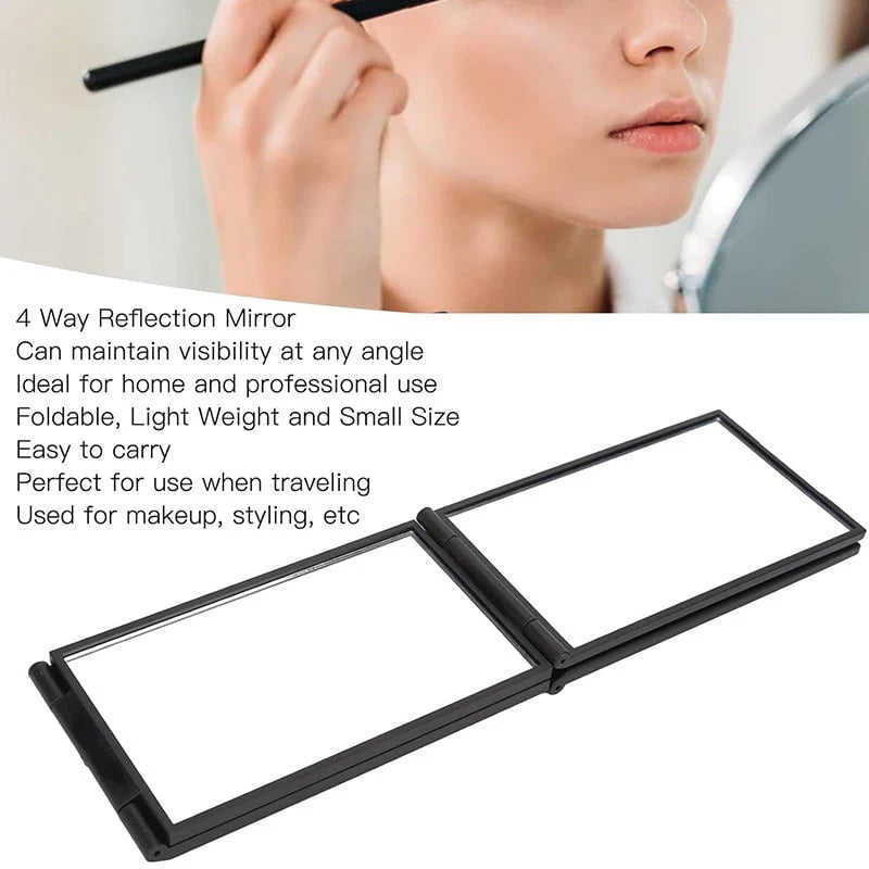 🔥Hot Sale 49% Off🔥🎁Multi Angle Folding Mirror for Self Haircutting -  Head Back View Available