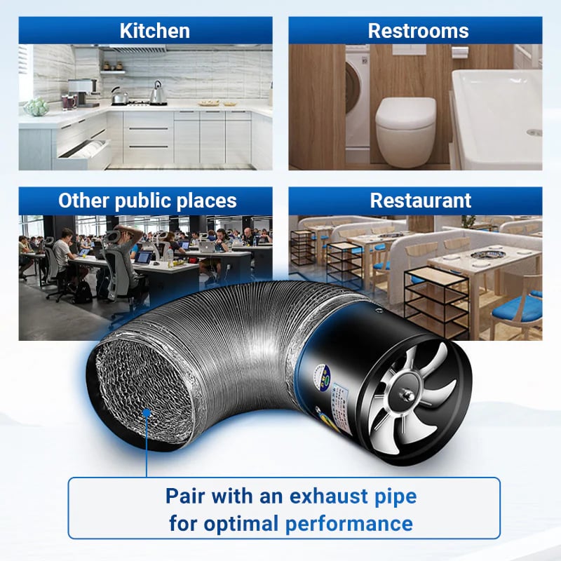 Pousbo® [Super Suction] Multifunctional Powerful Mute Exhaust Fan