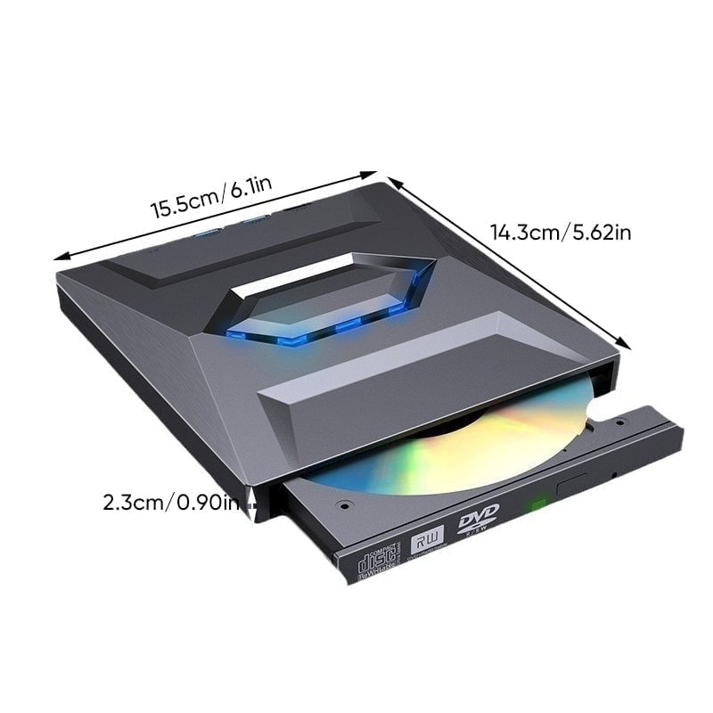 💻💻7-in-1 External USB DVD Drive & Blu-ray Player