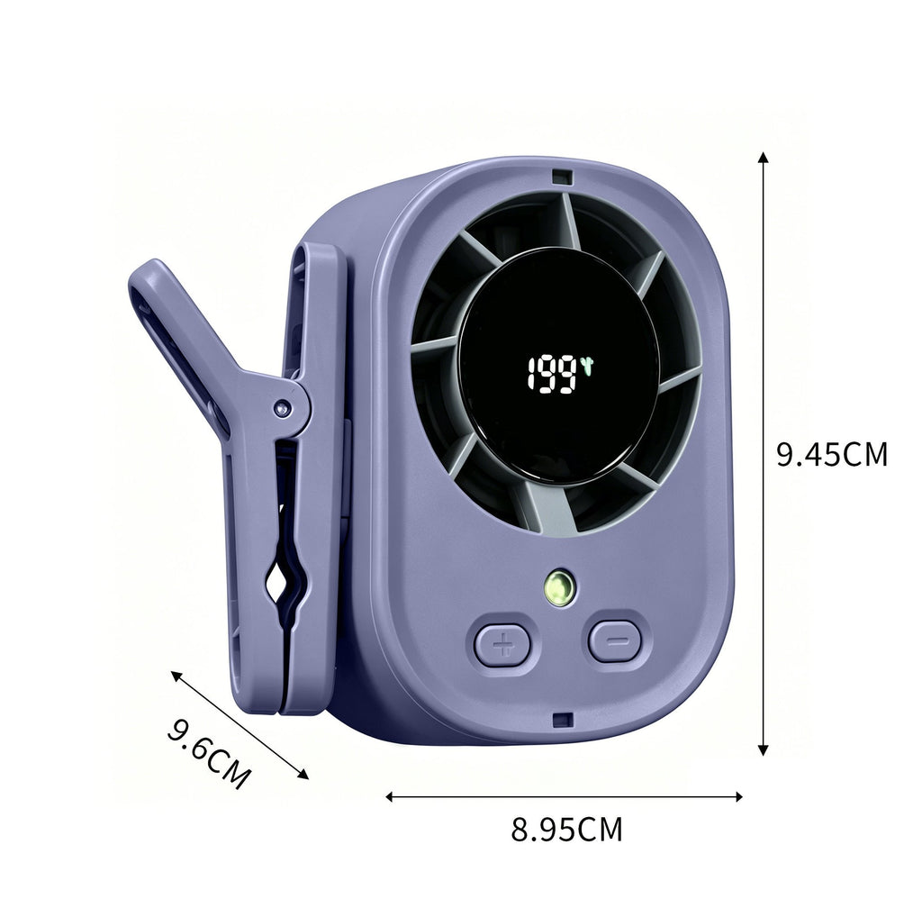Portable Ice-Cooling Clip Fan