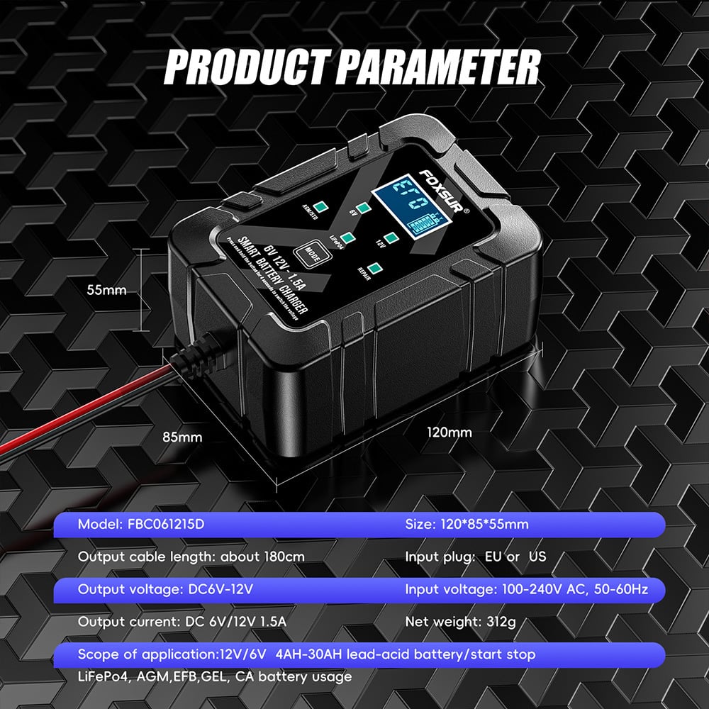 6V/12V Automatic Intelligent Recognition